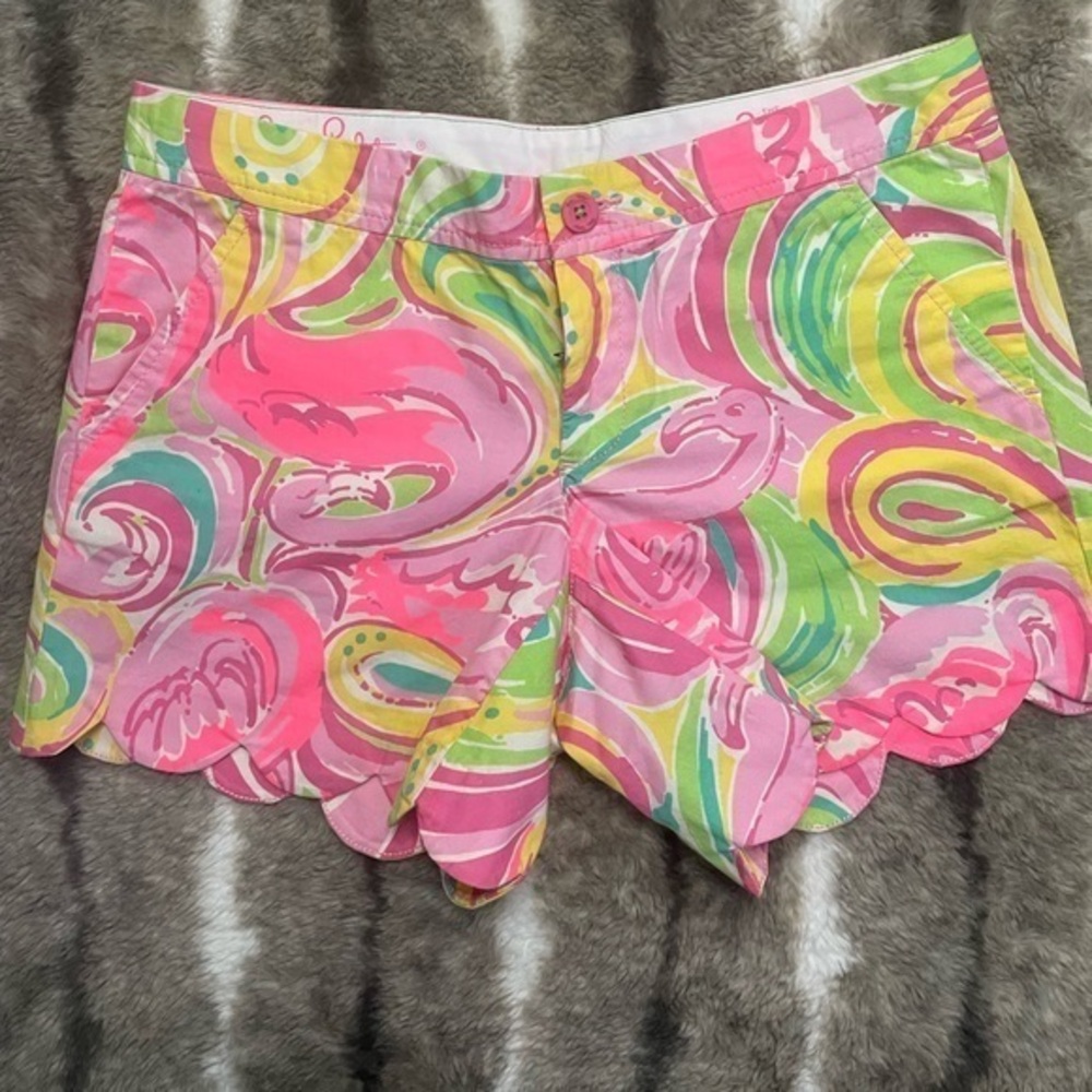Lilly Pulitzer Buttercup Shorts in Flamingo